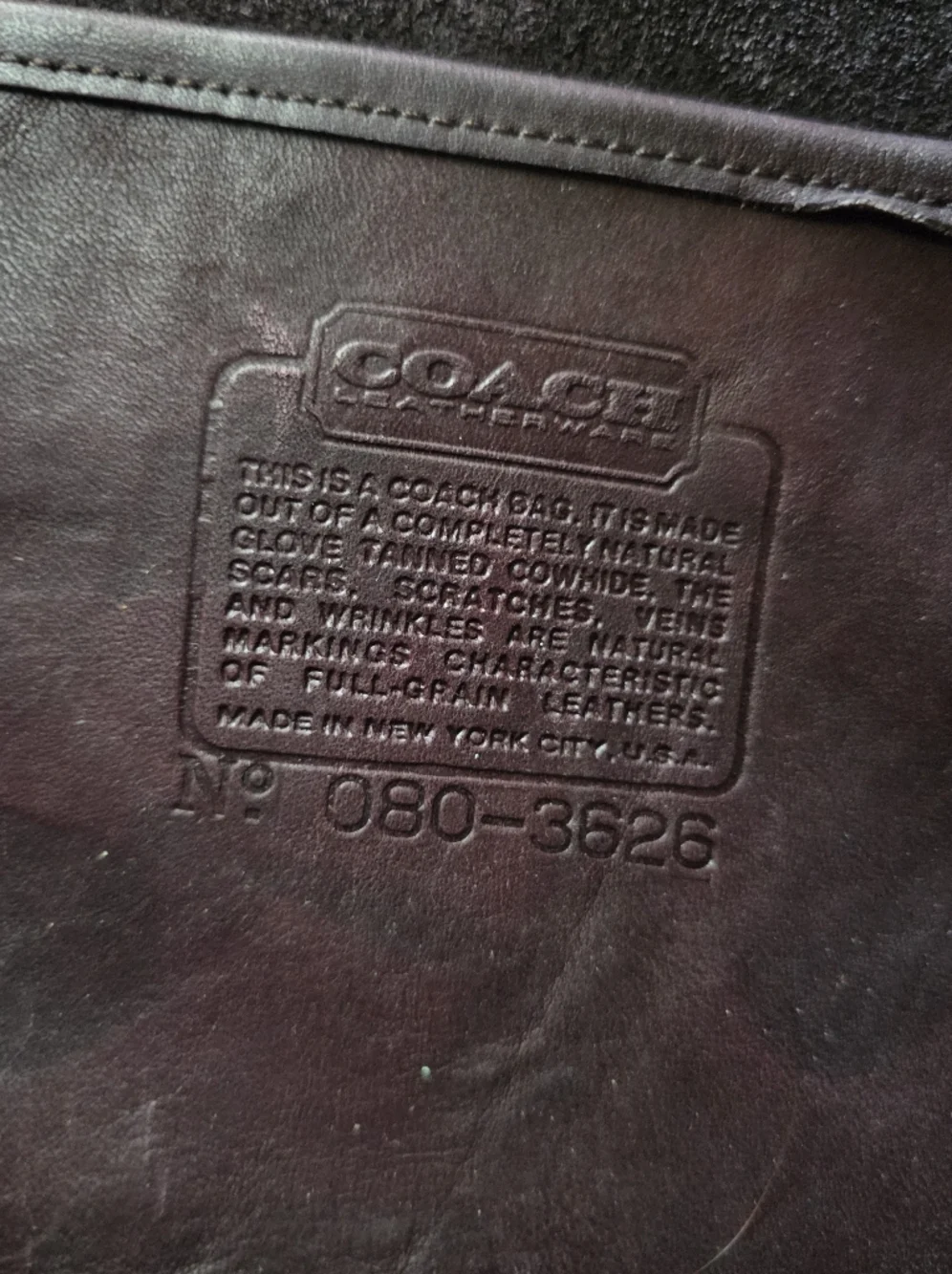 Vintage Coach Embassy Briefcase NYC Burgandy Glove Tanned Leather